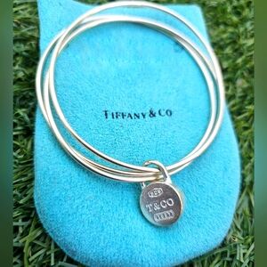 Vintage 1837 Tiffany and Co. Triple Bangle Round Padlock Bracelet